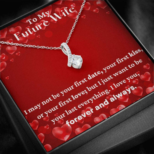 Wife Necklace, To My Future Wife Alluring Beauty Valentines Day Necklace Gift For Karwa Chauth Rakva