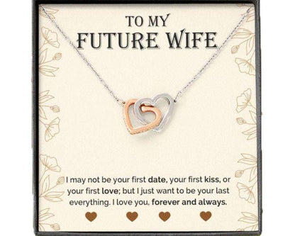 Wife Necklace, To My Future Wife Necklace, Engagement, Sentimental Gift For Bride From Groom For Karwa Chauth Rakva