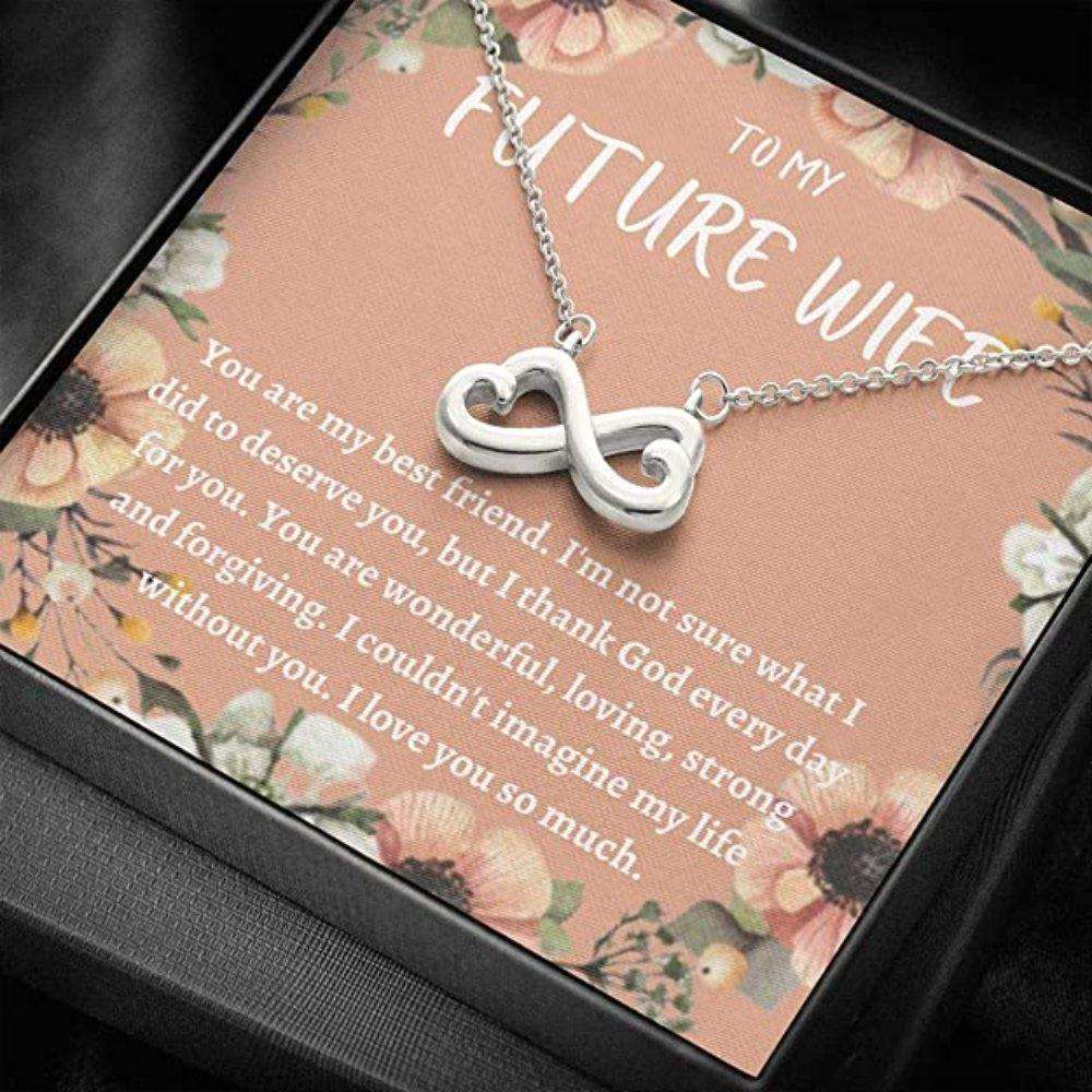 Wife Necklace, To My Future Wife Necklace Gift “ You Are My Bestfriend Necklace For Karwa Chauth Rakva