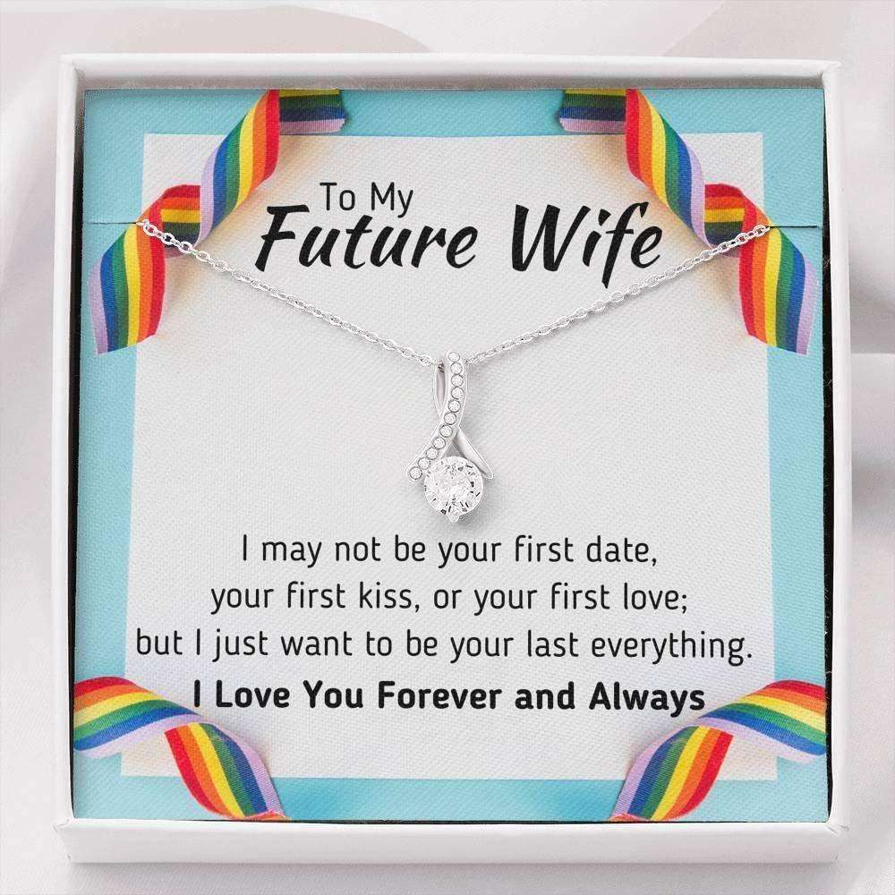 Wife Necklace, To My Future Wife Necklace Œyour Last Everything” Pride Lgbt Gift For Gay Lesbian For Karwa Chauth Rakva