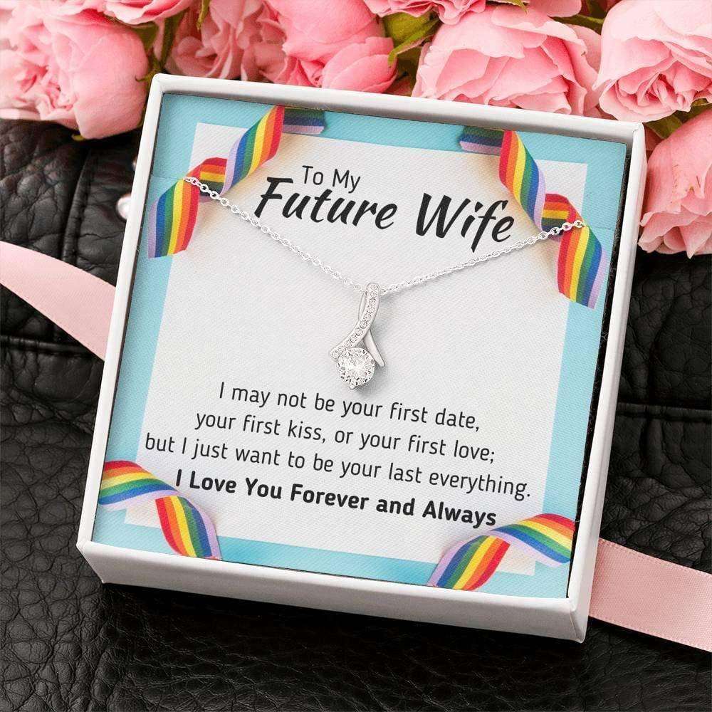 Wife Necklace, To My Future Wife Necklace Œyour Last Everything” Pride Lgbt Gift For Gay Lesbian For Karwa Chauth Rakva