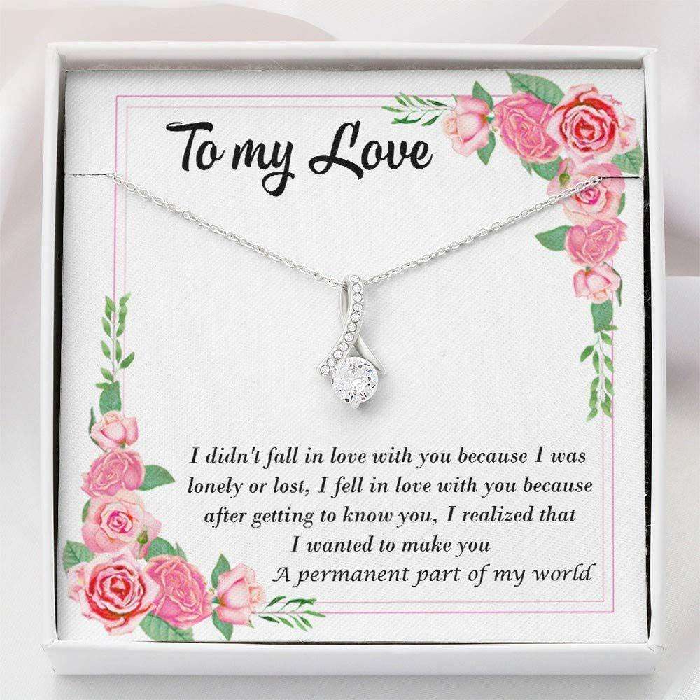 Wife Necklace, To My Love “ Love Necklace “ Gifts For Her “ Alluring Beauty Necklace With Gift Box For Birthday Christmas For Karwa Chauth Rakva