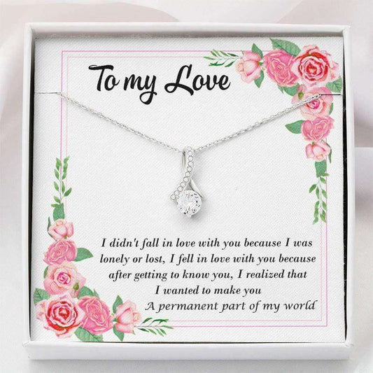 Wife Necklace, To My Love “ Love Necklace “ Gifts For Her “ Alluring Beauty Necklace With Gift Box For Birthday Christmas For Karwa Chauth Rakva