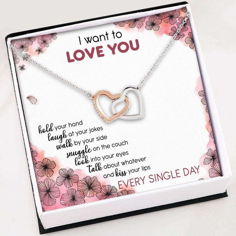 Wife Necklace, To My Love Necklace “ Gift For Her Valentines Day “ Necklace With Gift Box For Birthday Christmas For Karwa Chauth Rakva