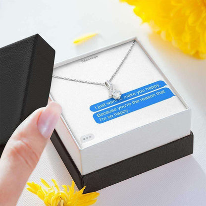 Wife Necklace, To My Love Necklace “ Message Card Necklace “ Alluring Beauty Necklace With Gift Box For Birthday Christmas For Karwa Chauth Rakva