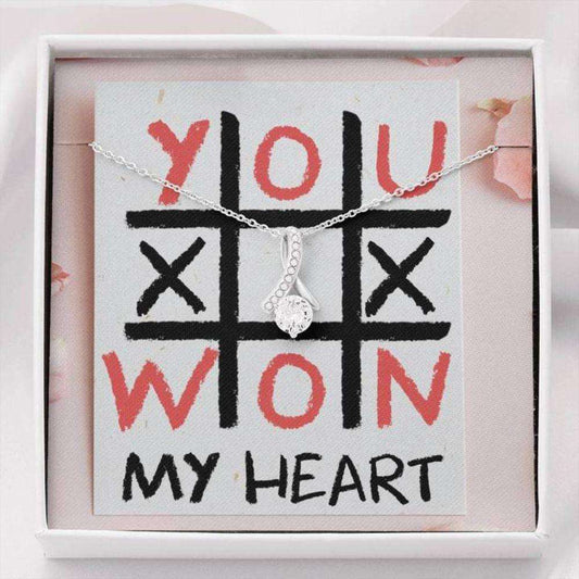 Wife Necklace, To My Love Tic Tac Toe Alluring Beauty Necklace Gift For Karwa Chauth Rakva