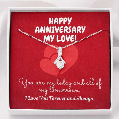 Wife Necklace, To My Love Tomorrow Alluring Beauty Necklace Anniversary Gift For Karwa Chauth Rakva