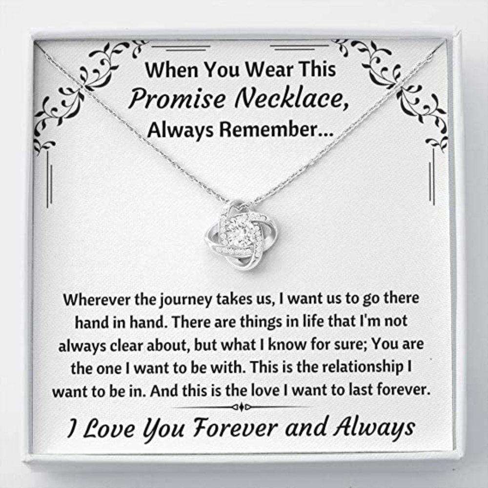 Wife Necklace, To My Love Œpromise Necklace” Necklace. Gift For Fiance, Girlfriend, Future Wife, Wife. For Karwa Chauth Rakva