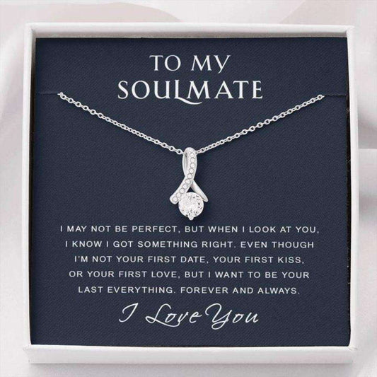 Wife Necklace, To My Soulmate Necklace Gift “ I Got Something Right “ Gift For Girlfriend Future Wife Gifts For Friend Rakva