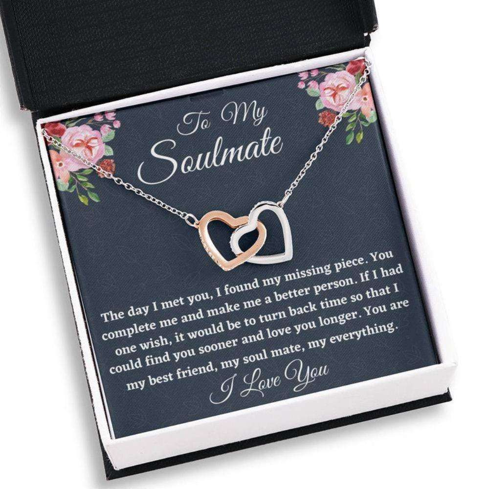 Wife Necklace, To My Soulmate Necklace Gift, Love Knot Necklace For Her Birthday, Anniversary Necklace Gift, Gift For Her For Karwa Chauth Rakva