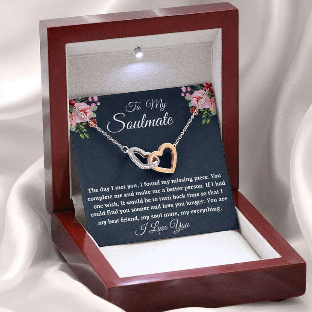 Wife Necklace, To My Soulmate Necklace Gift, Love Knot Necklace For Her Birthday, Anniversary Necklace Gift, Gift For Her For Karwa Chauth Rakva