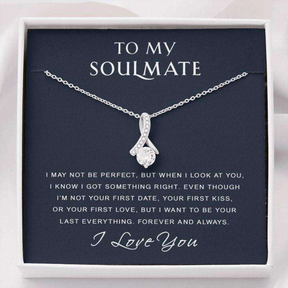 Wife Necklace, To My Soulmate Necklace “ I Got Something Right “ Gift For Wife Girlfriend Future Wife For Karwa Chauth Rakva