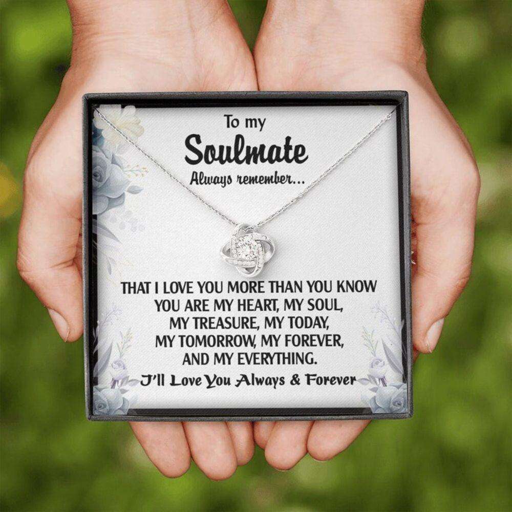 Wife Necklace, To My Soulmate Necklace, Meaningful Gift For Her, Long Distance Relationship Gift, Romantic Gift For Her, Soulmate Gift For Karwa Chauth Rakva