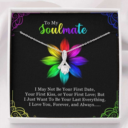 Wife Necklace, To My Soulmate Necklace, Pendant Necklace Gift For Wife “ Girlfriend, From Husband For Karwa Chauth Rakva