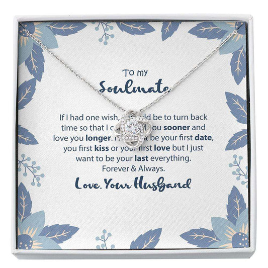 Wife Necklace, To My Soulmate Necklace “ Soulmate Gift “ Wife Gift “ Gift For Her Custom Necklace For Karwa Chauth Rakva