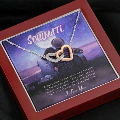 Wife Necklace, To My Soulmate Necklace “ Soulmate Gift “ Wife Gift “ Gift For Her For Karwa Chauth Rakva