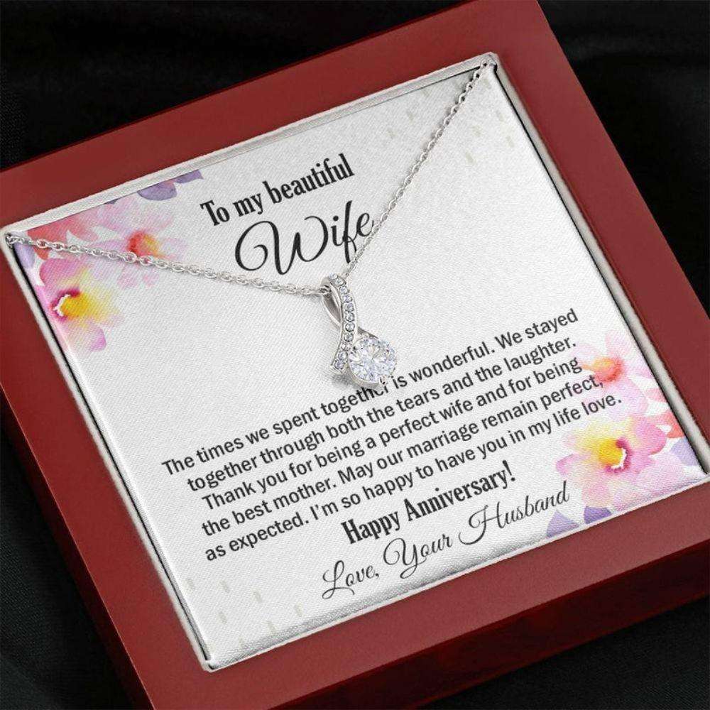 Wife Necklace, To My Wife Anniversary Necklace Gift, Gift For Wife, Anniversary Necklace For Wife From Husband, Wife Gift For Karwa Chauth Rakva