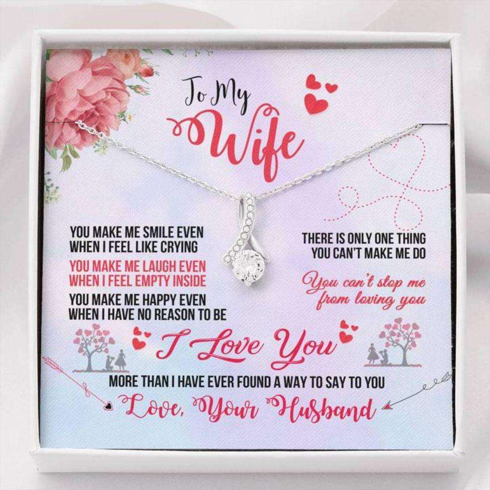 Wife Necklace, To My Wife Even When Alluring Beauty Necklace Gift For Karwa Chauth Rakva