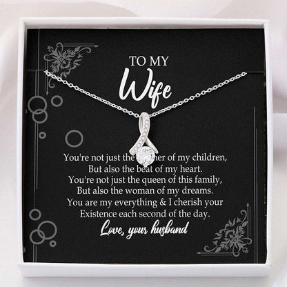 Wife Necklace “ To My Wife From Husband Necklace Gift For Wife For Karwa Chauth Rakva