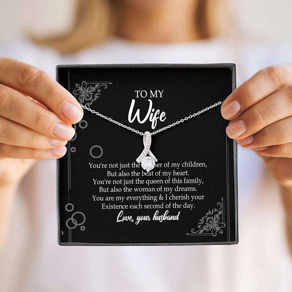 Wife Necklace “ To My Wife From Husband Necklace Gift For Wife For Karwa Chauth Rakva