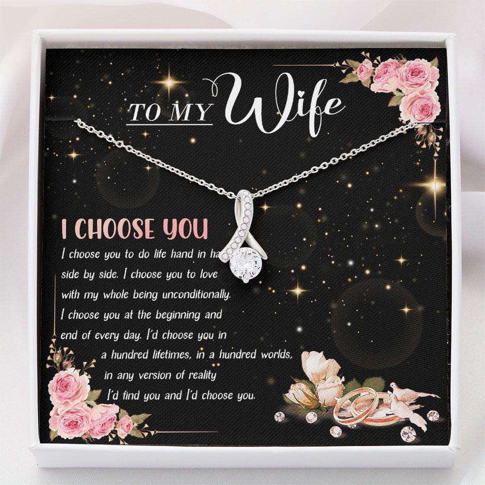 Wife Necklace To My Wife Gift “ Alluring Beauty Necklace V1 For Karwa Chauth Rakva