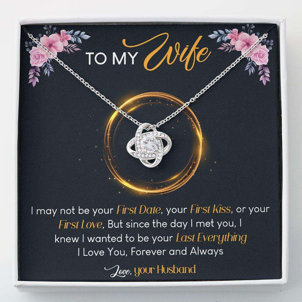 Wife Necklace To My Wife Gift “ Love Knot Necklace V2 For Karwa Chauth Rakva