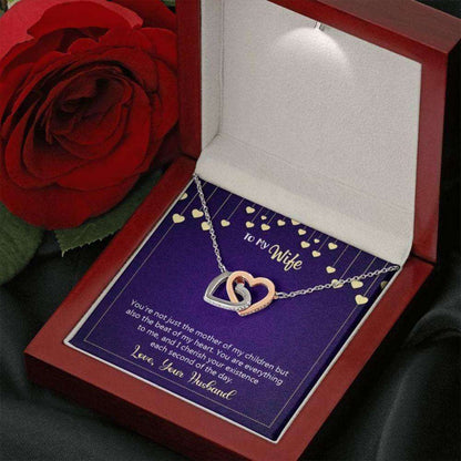 Wife Necklace, To My Wife Gift “ Wife Christmas Necklace “ Love Her Keepsake “ Soulmate Necklace “ Best Wife Ever For Karwa Chauth Rakva