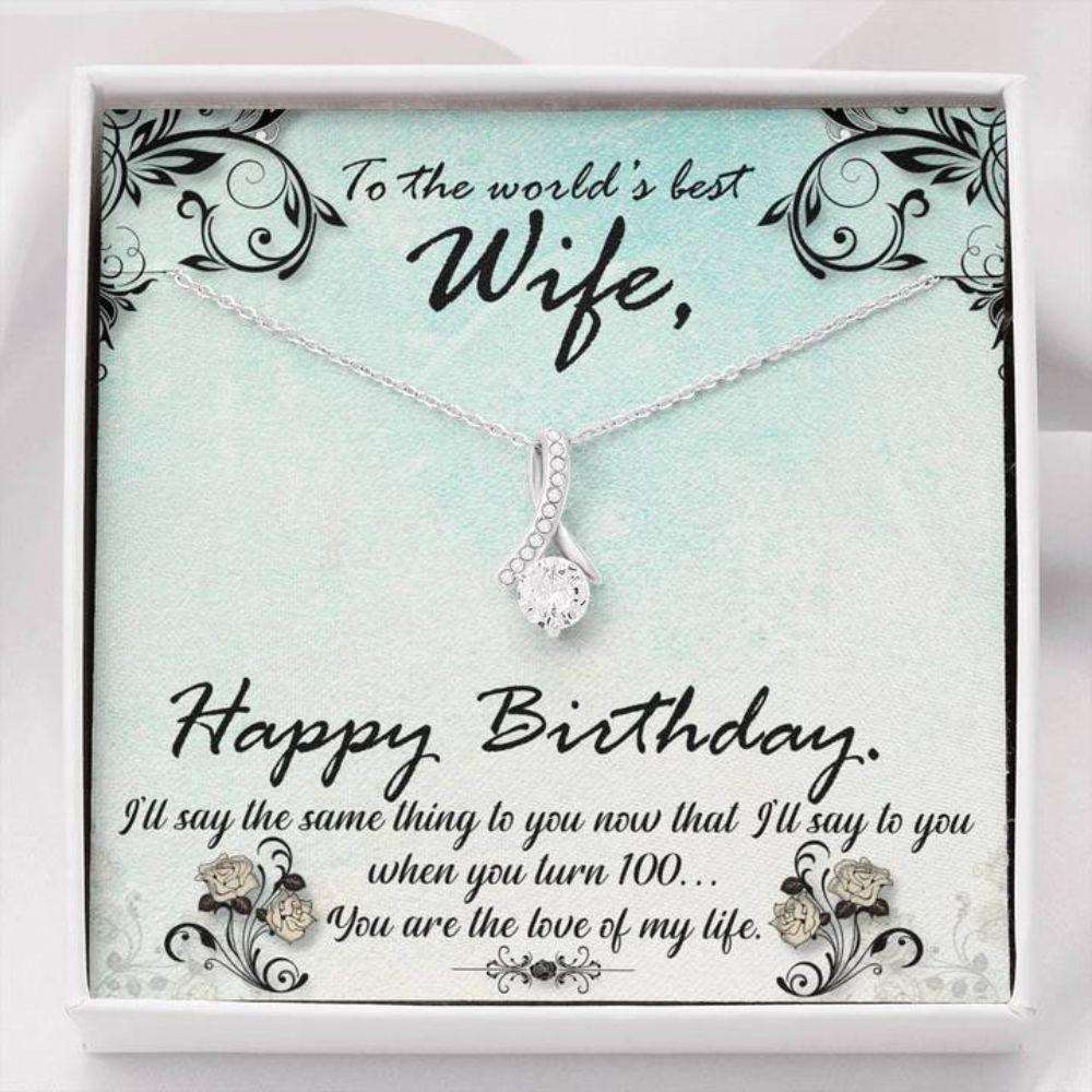 Wife Necklace, To My Wife Hundred Alluring Beauty Necklace Gift For Karwa Chauth Rakva