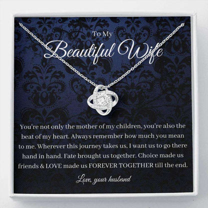 Wife Necklace, To My Wife Necklace, Anniversary Gift For Wife, Birthday Gift For Wife From Husband For Karwa Chauth Rakva