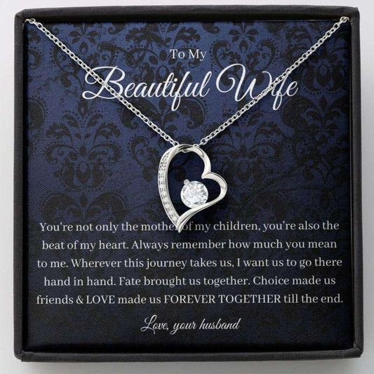 Wife Necklace, To My Wife Necklace, Anniversary Gift For Wife, Birthday Gift For Wife From Husband For Karwa Chauth Rakva