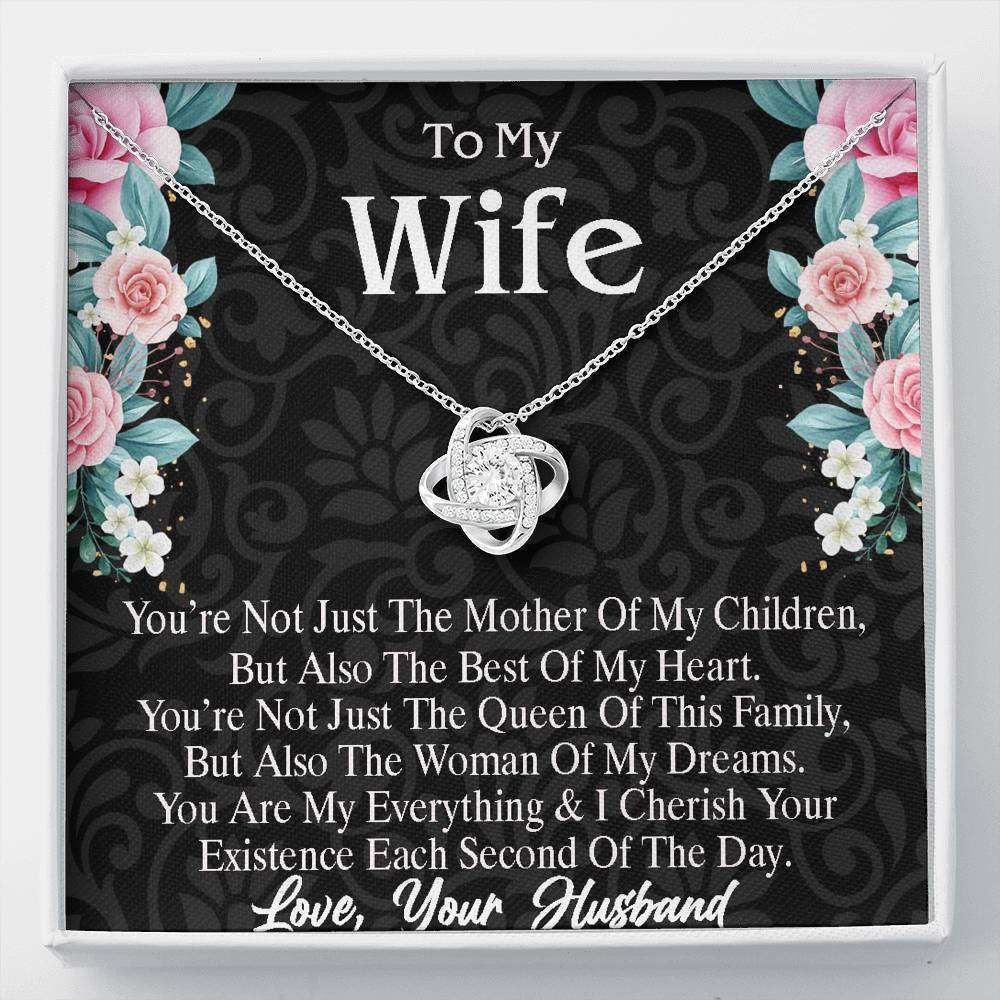 Wife Necklace, To My Wife Necklace “ Anniversary Gift For Wife From Husband, Necklace For Wife For Karwa Chauth Rakva