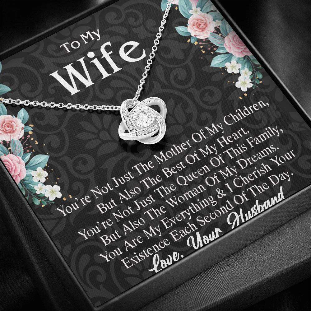 Wife Necklace, To My Wife Necklace “ Anniversary Gift For Wife From Husband, Necklace For Wife For Karwa Chauth Rakva