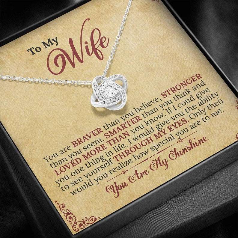 Wife Necklace, To My Wife Necklace, Anniversary Necklace For Wife, Gift For Wife, Wife Necklace, Wife Birthday Necklace, Valentines Day Gift For Wife For Karwa Chauth Rakva