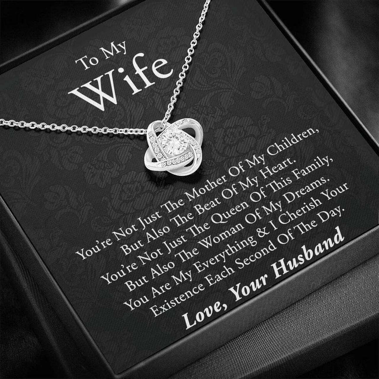 Wife Necklace, To My Wife Necklace “ Anniversary Necklace Gift For Wife, Necklace For Wife, Gift For Wife Birthday For Karwa Chauth Rakva