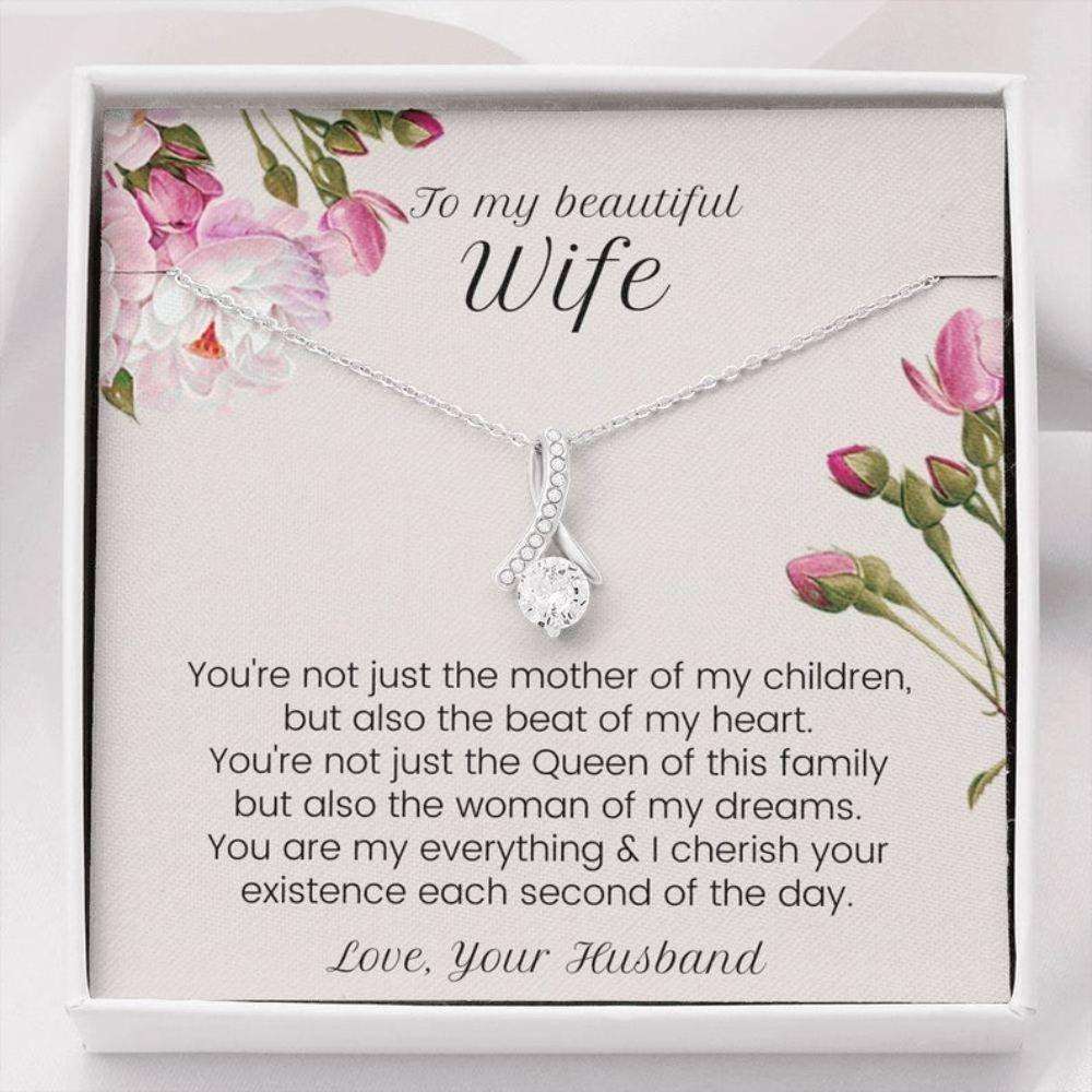 Wife Necklace, To My Wife Necklace, Birthday Necklace Gift For Wife, Deep Love Messages For Wife, Mother’S Day Wife Gift, Husband To Wife For Karwa Chauth Rakva