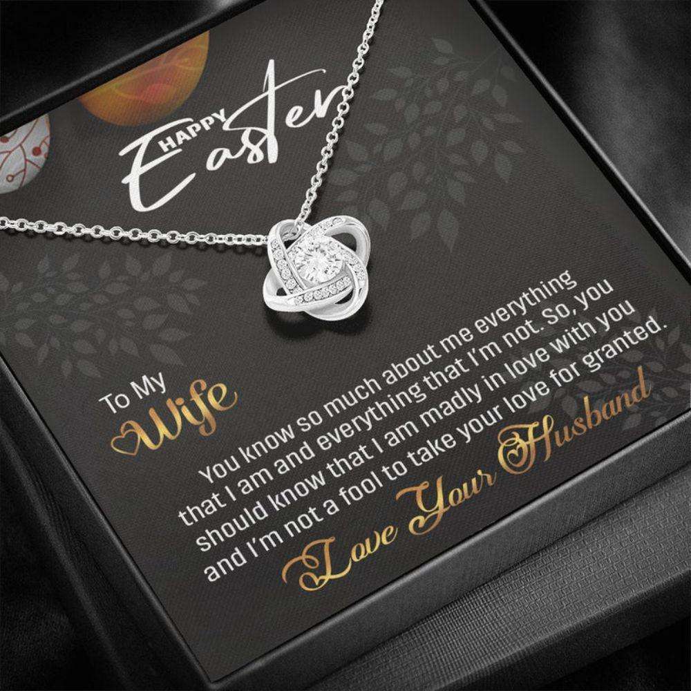 Wife Necklace, To My Wife Necklace, Easter Gift For Wife, Easter Necklace, Easter Gifts For Her For Karwa Chauth Rakva