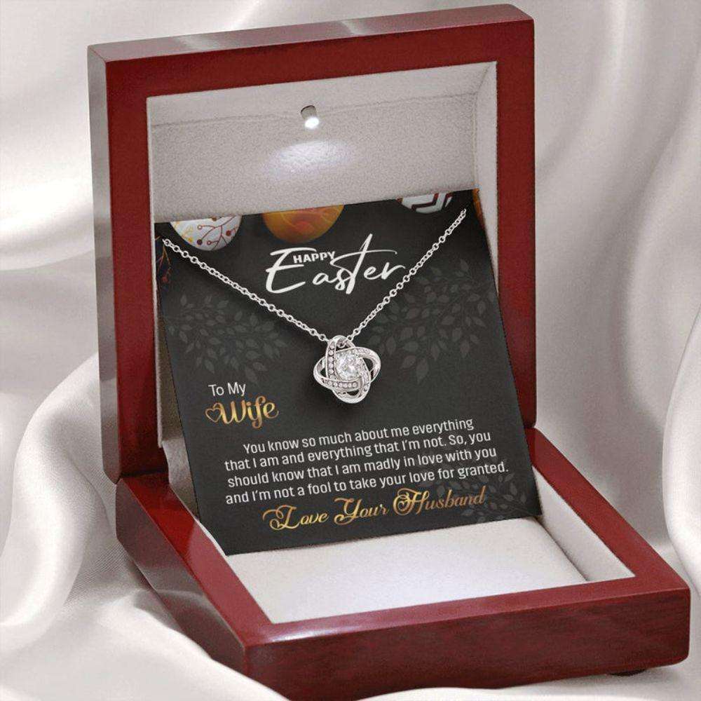 Wife Necklace, To My Wife Necklace, Easter Gift For Wife, Easter Necklace, Easter Gifts For Her For Karwa Chauth Rakva