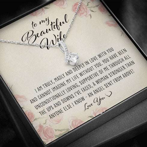 Wife Necklace, To My Wife Necklace From Husband “ Alluring Beauty Necklace For Karwa Chauth Rakva