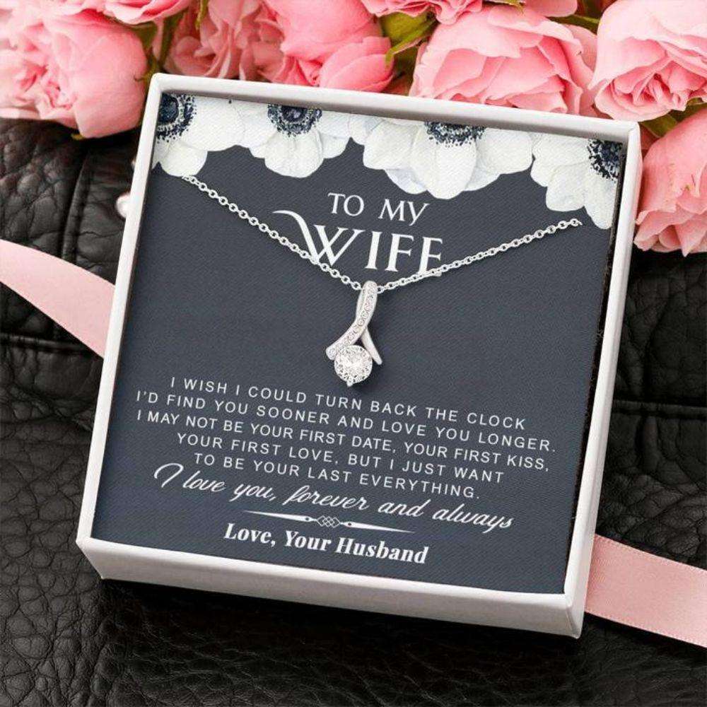 Wife Necklace, To My Wife Necklace From Husband “ Turn Back The Clock For Karwa Chauth Rakva