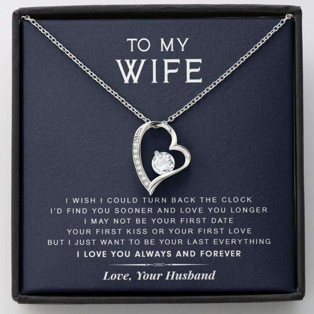 Wife Necklace, To My Wife Necklace From Husband “ Turn Back The Clock For Karwa Chauth Rakva