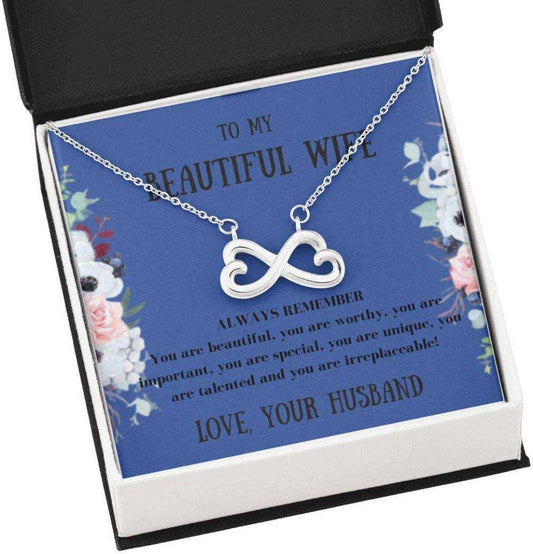 Wife Necklace, To My Wife Necklace Gift “ Always Remember “ Necklace Gift Adorable Gift For Her For Karwa Chauth Rakva