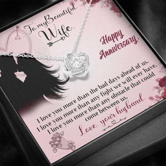 Wife Necklace, To My Wife Necklace Gift, Anniversary Gift For Wife From Husband For Karwa Chauth Rakva