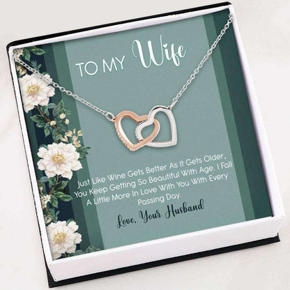 Wife Necklace “ To My Wife Necklace Gift For Her Necklace With Gift Box For Birthday Christmas For Karwa Chauth Rakva