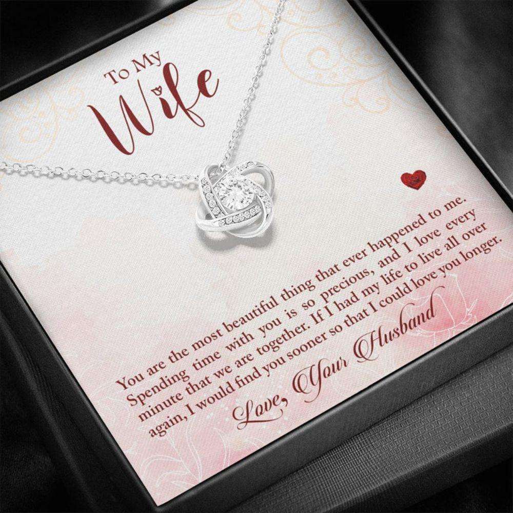 Wife Necklace, To My Wife Necklace, Gift For Wife From Husband For Karwa Chauth Rakva