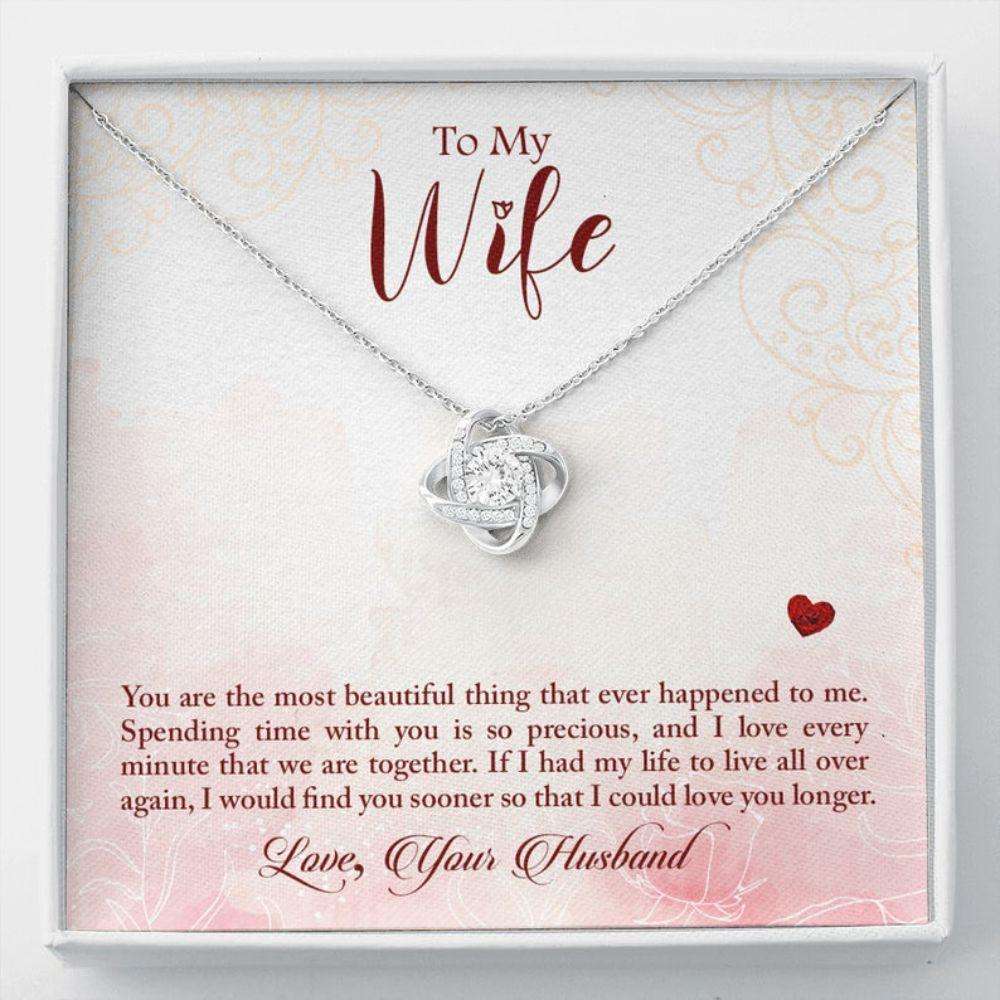 Wife Necklace, To My Wife Necklace, Gift For Wife From Husband For Karwa Chauth Rakva