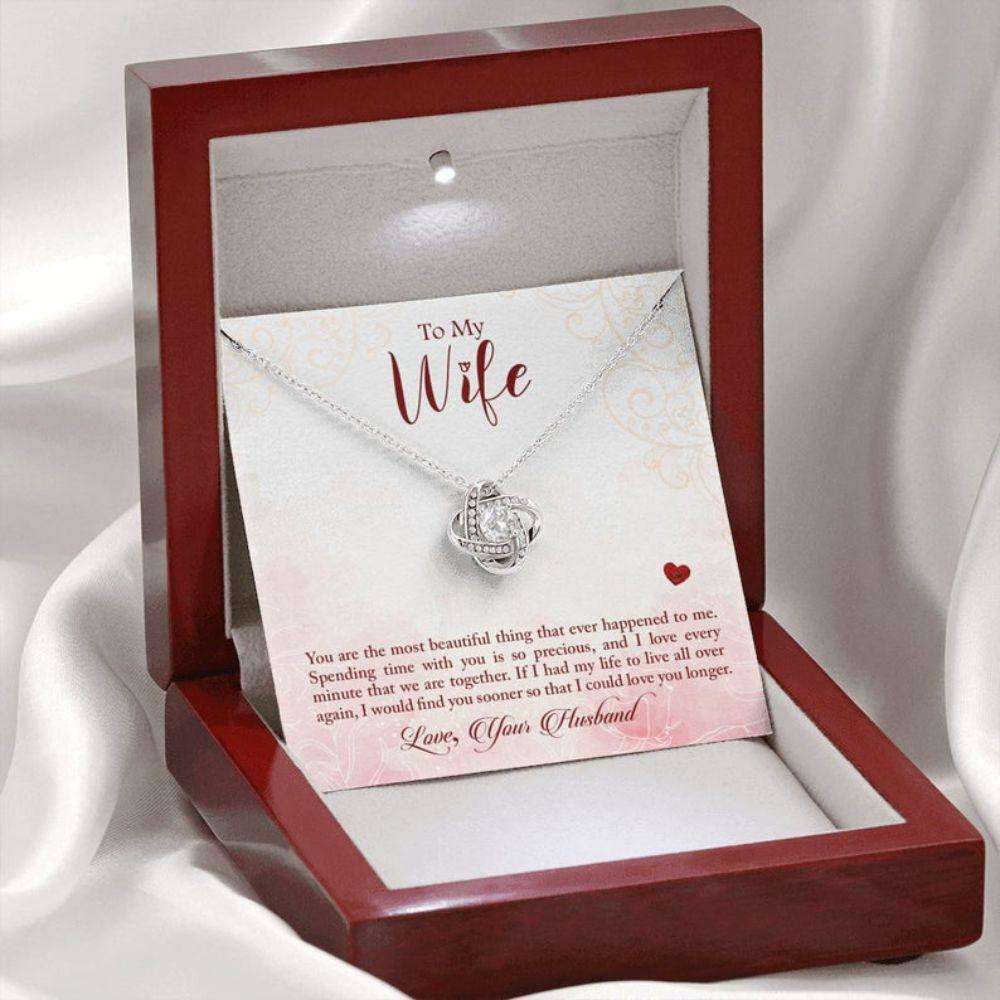 Wife Necklace, To My Wife Necklace, Gift For Wife From Husband For Karwa Chauth Rakva