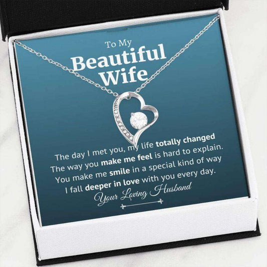 Wife Necklace, To My Wife Necklace, Gift For Wife, Soulmate Gift, Gift For Wife, I Love My Wife For Karwa Chauth Rakva