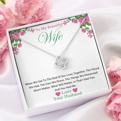 Wife Necklace, To My Wife Necklace Gift From Husband, Wife Birthday Necklace Gift, Anniversary For Karwa Chauth Rakva