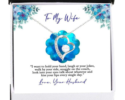 Wife Necklace, To My Wife Necklace Gift From Husband, Wife Birthday Necklace Gift, Anniversary For Karwa Chauth Rakva