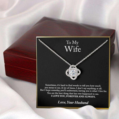 Wife Necklace, To My Wife Necklace Gift From Husband, Wife Birthday Necklace Gift, Anniversary For Karwa Chauth Rakva